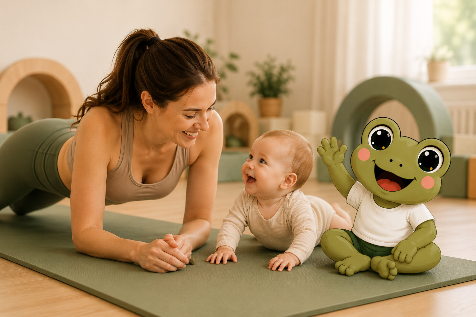 träna med bebis
